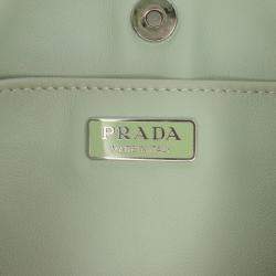 مملوكة مسبقًا Prada Green Spazzolato Cleo Shoulder Bag