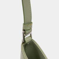 مملوكة مسبقًا Prada Green Spazzolato Cleo Shoulder Bag