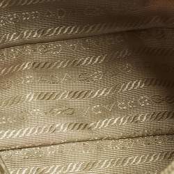 Pre Owned Prada Re-Edition 2000 Cream Nylon Shoulder Bag