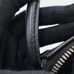 مملوكة مسبقًا حقيبة يد 2Way برادا فيتيلو دينو جلد أسود حجم صغير