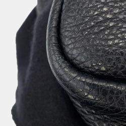 مملوكة مسبقًا حقيبة يد 2Way برادا فيتيلو دينو جلد أسود حجم صغير