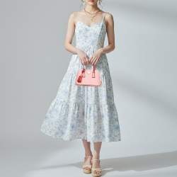 مملوكة مسبقًا Prada Promenade Mini Pink/Red Leather and Crocodile Satchel