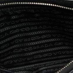 Pre Owned Prada Travel Black Saffiano Lux Leather Belt Bag