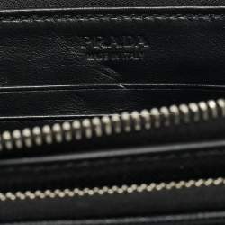 Pre Owned Prada Travel Black Saffiano Lux Leather Belt Bag