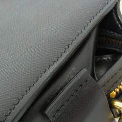 مملوكة مسبقًا حقيبة كتف برادا بيلتيريا جلد أسود