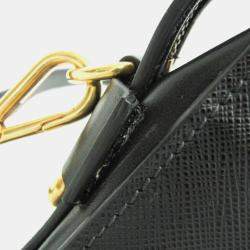 مملوكة مسبقًا حقيبة كتف برادا بيلتيريا جلد أسود