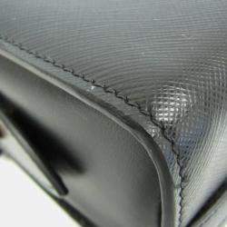 مملوكة مسبقًا حقيبة كتف برادا بيلتيريا جلد أسود