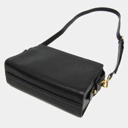 مملوكة مسبقًا حقيبة كتف برادا بيلتيريا جلد أسود