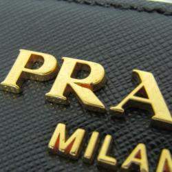 مملوكة مسبقًا حقيبة كتف برادا بيلتيريا جلد أسود