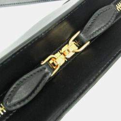 مملوكة مسبقًا حقيبة كتف برادا بيلتيريا جلد أسود