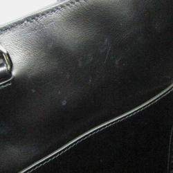 Pre Owned Prada CITY CALF Leather Shoulder Bag Black