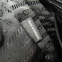 مملوكة مسبقًا حقيبة ظهر برادا جلد نايلون أسود