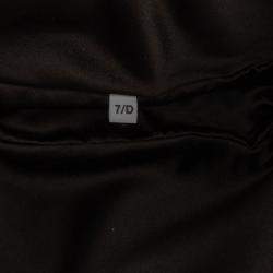 مملوكة مسبقًا Prada Black Crystal Embellished Satin Triangle Pouch