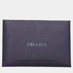 مملوكة مسبقًا حقيبة برادا رمادية سافيانو ذات سلسلة وقلابة للكتف