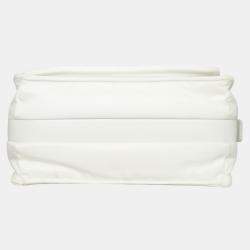 Pre Owned Prada Triangle Small White Nylon Padded Crossbody Bag