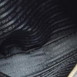 Pre Owned Prada Galleria Large Navy Blue Saffiano Lux Leather Double Zip Tote