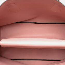 Pre Owned Prada Pink Large Saffiano Cuir Double Satchel