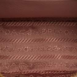 Pre Owned حقيبة كروس بودي صغيرة برادا جلد سافيانو وردية