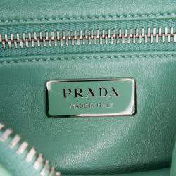 Pre Owned Prada Green Nappa Antique Multi Pocket Crossbody