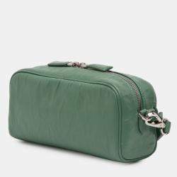 Pre Owned Prada Green Nappa Antique Multi Pocket Crossbody