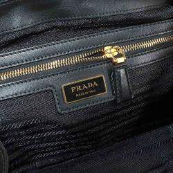 مملوكة مسبقًا Prada Re-Edition 1978 Black Nylon Saffiano Leather Shoulder Bag