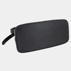 مملوكة مسبقًا حقيبة كتف برادا ماتيني جلد سافيانو أسود