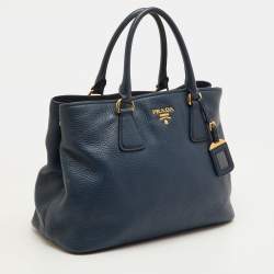 مملوكة مسبقًا حقيبة  شوبر برادا جلد فيتيلو ديانو أزرق كحلي