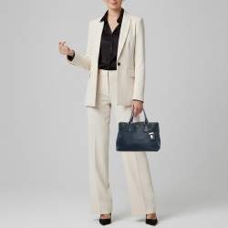 مملوكة مسبقًا حقيبة شوبر برادا جلد فيتيلو ديانو أزرق كحلي