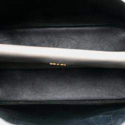 Pre Owned حقيبة ساتشل برادا دابل كويير سافيانيو كبيرة رصاصي