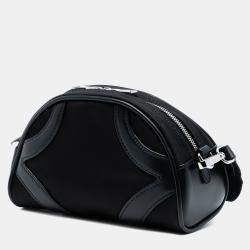 مملوكة مسبقًا حقيبة كروس بودي برادا تيسوتو مزينة بعجل ناعم أسود للبولينغ