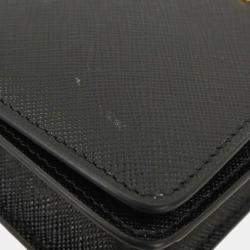 مملوكة مسبقًا حقيبة كتف برادا جلد أسود بسلسلة