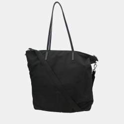 Pre Owned Prada 2Way Black Nylon Tote Bag