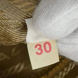 Pre Owned Prada Brown/White Perforated Handbag