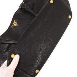 مملوكة مسبقًا حقيبة يد برادا جلد أسود