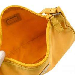 مملوكة مسبقًا Prada Yellow Nylon Handbag
