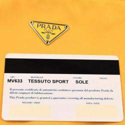 مملوكة مسبقًا Prada Yellow Nylon Handbag