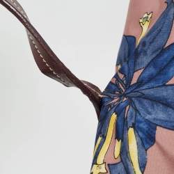 مملوكة مسبقًا Prada Lilac/Multicolor Faille Nylon Satchel