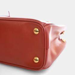 Pre Owned Prada Small Saffiano Vernice Galleria Tote