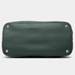 مملوكة مسبقًا حقيبة توت برادا فيتيلو داينو يد مزدوجة خضراء