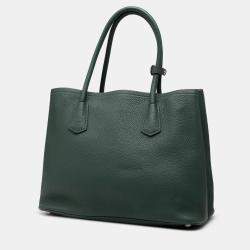 مملوكة مسبقًا حقيبة توت برادا فيتيلو داينو يد مزدوجة خضراء