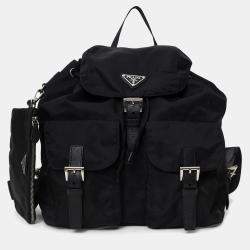 Pre Owned Prada Re-Nylon Backpack with Pouch