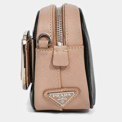 مملوكة مسبقًا حقيبة كاميرا بقفل برادا سافيا ننو بلونين أرجواني/أسود