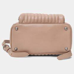 Pre Owned حقيبة ظهر برادا زهري عجل لين دياغرام إيمبونتور