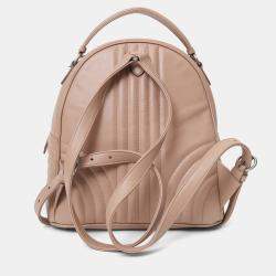 Pre Owned حقيبة ظهر برادا زهري عجل لين دياغرام إيمبونتور