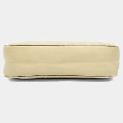مملوكة مسبقًا Prada Beige Nylon Re-Nylon Hobo Bag