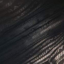 Pre Owned Prada Black Nylon Re-Nylon Hobo Bag