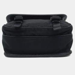 Pre Owned Prada Black Nylon Re-Nylon Tessuto Messenger Bag