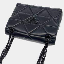 مملوكة مسبقًا حقيبة كتف برادا سبكتروم جلد نابا أسود