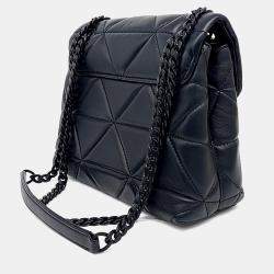 مملوكة مسبقًا حقيبة كتف برادا سبكتروم جلد نابا أسود