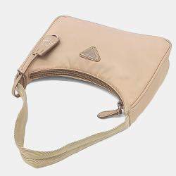 Pre Owned حقيبة هوبي برادا نايلون بيج تستو